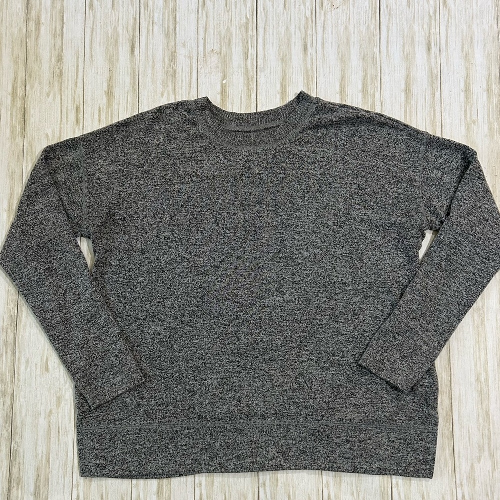 Lucky Brand V-Neck Pull Over Sweater Women’s Large Gray